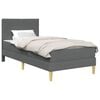 vidaXL Cadre de lit 100 x 200 cm Gris fonc&eacute;