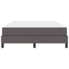 vidaXL Cadre de lit avec matelas Gris 140 x 200 cm tissu
