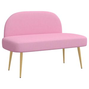 vidaXL Banc rembourr&eacute; avec dossier Rose 110 x 60 x 76 cm