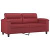 vidaXL Canap&eacute; &agrave; 2 places Rouge bordeaux 140 cm Similicuir