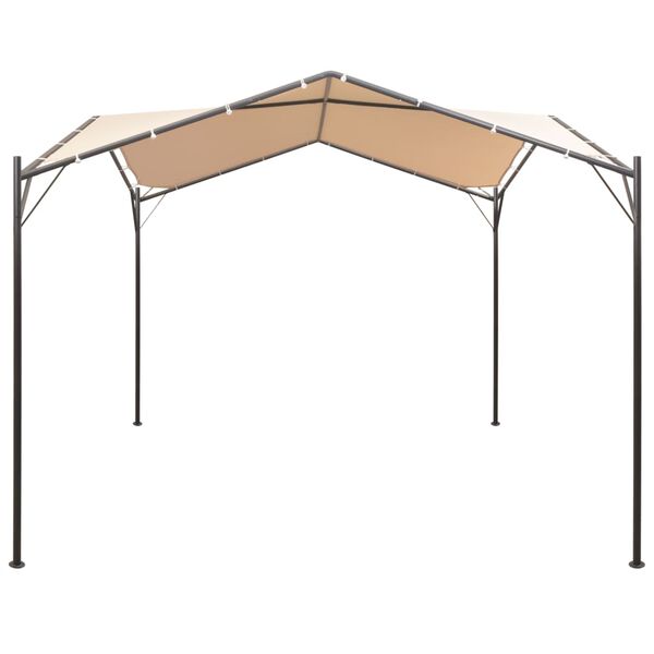 vidaXL Chapiteau tente 3 x 3 m Acier Beige