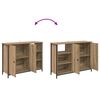 vidaXL Buffet Ch&ecirc;ne artisanal 100 x 33 x 75 cm Bois d'ing&eacute;nierie