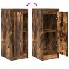 vidaXL Buffet chêne fumé 29,5x34x76 cm bois d'ingénierie