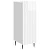 vidaXL Buffet Blanc brillant 34,5 x 33 x 92 cm Bois d'ing&eacute;nierie