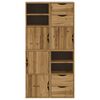 vidaXL Armoires latérales 4 pcs ODDA 40x24x79 cm bois massif pin