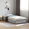 vidaXL Cadre de lit sans matelas sonoma gris 100x200 cm