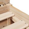 vidaXL Cadre de lit sans matelas 200x200 cm bois massif de pin