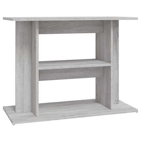 vidaXL Support d'aquarium Gris Sonoma 80x35x60 cm Bois d'ing&eacute;nierie
