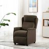 vidaXL Fauteuil inclinable Marron 67.5 x 93.5 x 101.5 cm tissu