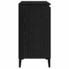 vidaXL Buffet Ch&ecirc;ne noir 104 x 35 x 70 cm Bois d'ing&eacute;nierie