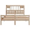vidaXL Lit biblioth&egrave;que sans matelas 140x190 cm bois de pin massif