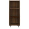 vidaXL Buffet chêne marron 34,5x32,5x90 cm bois d'ingénierie