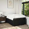 vidaXL Sommier &agrave; lattes de lit avec matelas Noir 120x200 cm Tissu