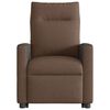 vidaXL Fauteuil de massage inclinable Marron Tissu