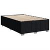 vidaXL Cadre de lit sans matelas noir 120x190 cm tissu