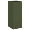 vidaXL Jardini&egrave;re vert olive 32x29x75 cm acier
