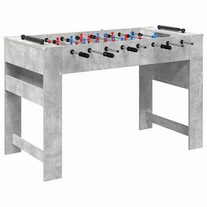 vidaXL Table de Foosball Gris B&eacute;ton 125 x 60,5 x 80 cm