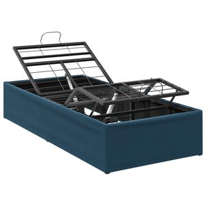 vidaXL Cadre de Lit &Eacute;lectrique R&eacute;glable Bleu 200 x 80 x 33,5 cm Acier