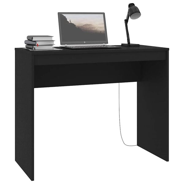 vidaXL Bureau Noir 90x40x72 cm Bois d'ing&eacute;nierie