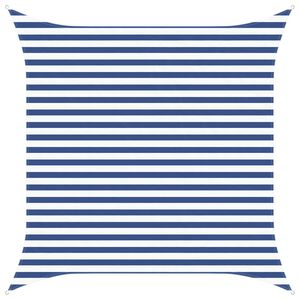 vidaXL Voile d'ombre Bleu et Blanc 3 x 3 m 100 % polyester Oxford