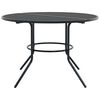 vidaXL Table de patio ronde anthracite acier enduit de poudre