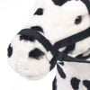 vidaXL Jouet en peluche Cheval Noir et blanc XXL