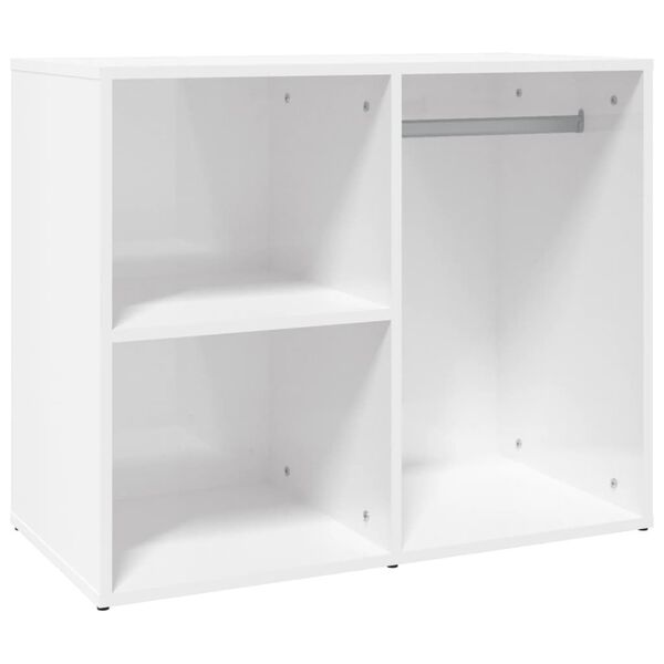 vidaXL Armoire de dressing Blanc brillant 80x40x65cm Bois d'ing&eacute;nierie