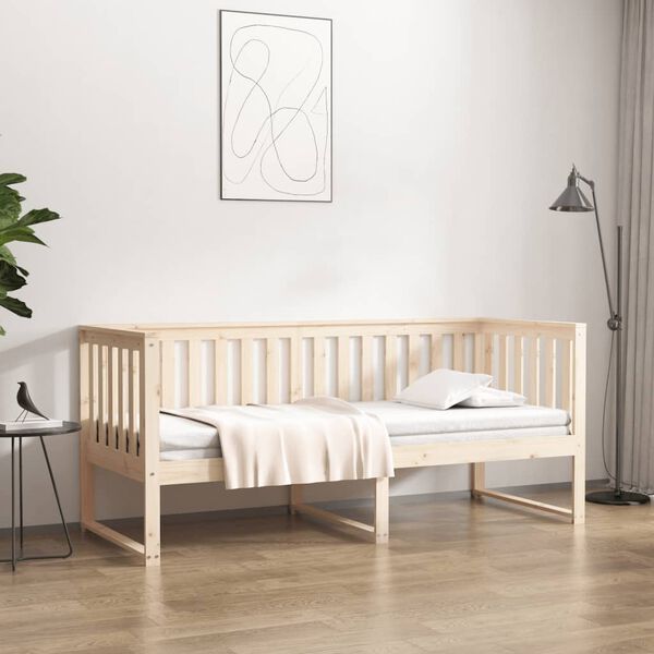 vidaXL Lit de jour sans matelas 80x200 cm bois de pin massif