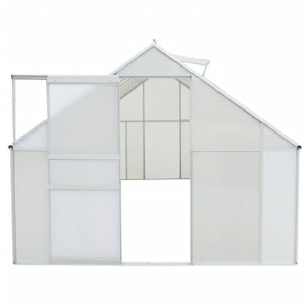 vidaXL Serre Polycarbonate et aluminium 371x250x195 cm