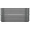 vidaXL Lit surélevé de jardin Acier galvanisé 152x80x68 cm gris