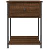 vidaXL Tables de chevet 2 pcs ch&ecirc;ne marron 44x45x58 cm bois ing&eacute;nierie