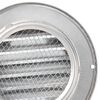 vidaXL Couvre-vent Air 2 pcs Argent 80 mm Acier inoxydable