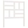 vidaXL T&ecirc;te de lit Blanc 96x4x104 cm Bois massif de pin