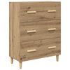 vidaXL Haut Armoire avec tiroir Ch&ecirc;ne artisanal 69,5 x 34 x 180 cm