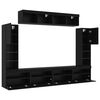vidaXL Ensemble meuble TV 6 pcs Chêne noir Bois d'ingénierie