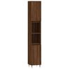 vidaXL Ensemble d'armoires de salle de bain 3 pcs chêne marron
