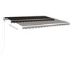 vidaXL Auvent r&eacute;tractable automatique 450x350 cm Anthracite
