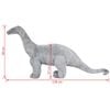 vidaXL Jouet en peluche Dinosaure Brachiosaurus Gris XXL