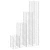 vidaXL Lits sur&eacute;lev&eacute;s en gabion 4 pcs 30x30x50/100/150/200 cm Fer