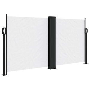 vidaXL Auvent lat&eacute;ral r&eacute;tractable blanc 120x600 cm