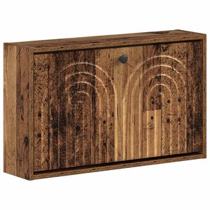 vidaXL Cabinet &agrave; chaussures mural ALKMAAR 71 x 17 x 43 cm Bois ancien