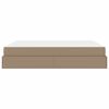vidaXL Cadre de lit avec matelas avec matelas 2 pcs Tan PVC