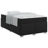 vidaXL Cadre de lit avec matelas Noir 120 x 200 cm tissu