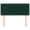 vidaXL T&ecirc;te de lit Vert fonc&eacute; 80x5x78/88 cm Velours