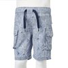 Short pour enfants avec cordon de serrage bleu foncé 128