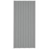 vidaXL Panneaux de toiture 12 pcs Acier galvanisé Gris 100x45 cm