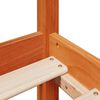 vidaXL Cadre de lit sans matelas cire marron 200x200cm bois pin massif