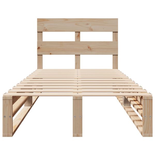 vidaXL Cadre de lit sans matelas 100x200 cm bois massif de pin