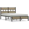 vidaXL Cadre de lit sans matelas ch&ecirc;ne sonoma 120x190 cm