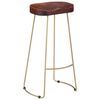 vidaXL Tabourets de bar Gavin lot de 2 bois de manguier massif